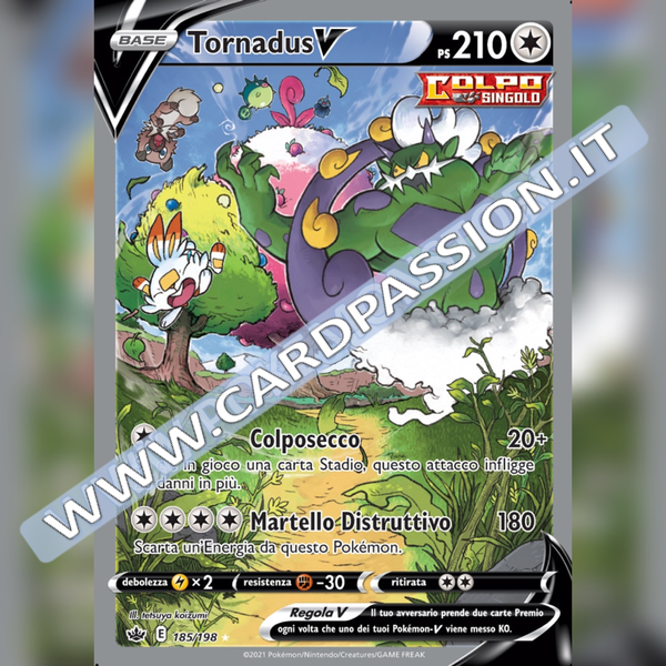 185/198 Tornadus V (Full Alternative Art) | Regno Glaciale - Card Passion
