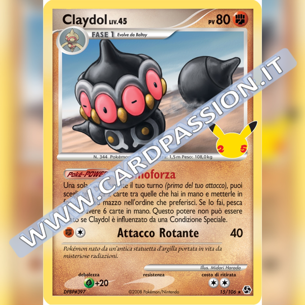 15/106 Claydol Liv. 45 Holo | Gran Festa - Card Passion