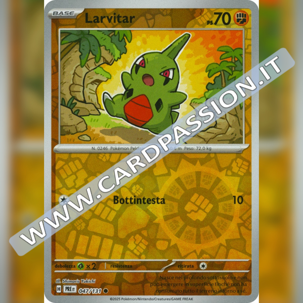 047/131 Larvitar Reverse | Evoluzioni Prismatiche
