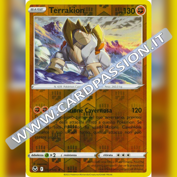 097/195 Terrakion Reverse | Tempesta Argentata