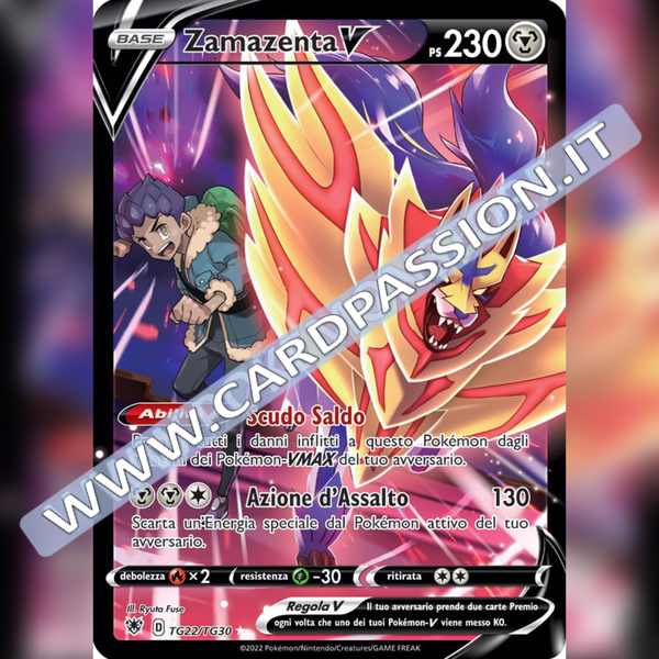 TG22/TG30 Zamazenta V (Full Art) | Lucentezza Siderale - Card Passion