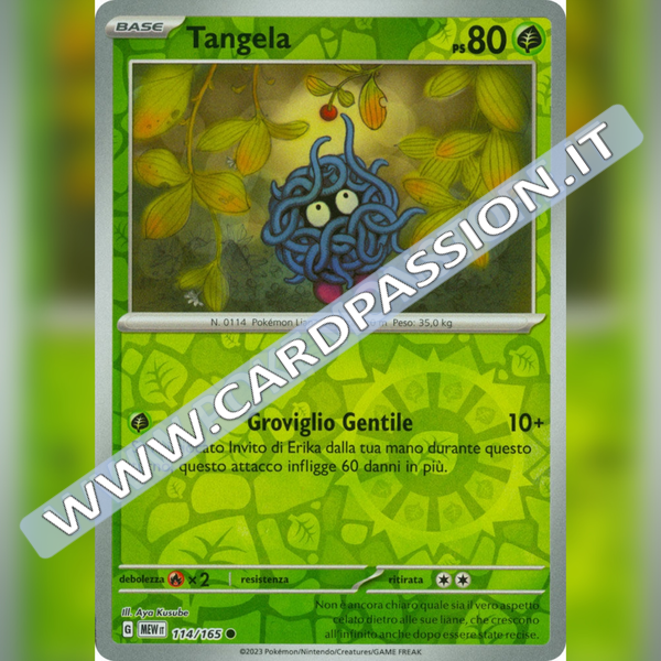 114/165 Tangela Reverse | Scarlatto e Violetto 151