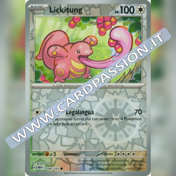 108/165 Lickitung Reverse | Scarlatto e Violetto 151