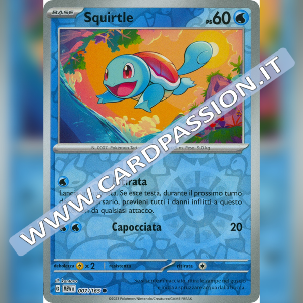 007/165 Squirtle Reverse | Scarlatto e Violetto 151