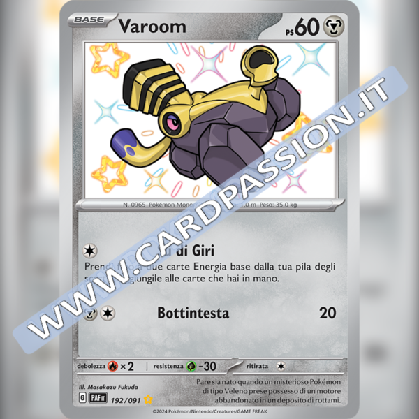 192/091 Varoom Shiny | Destino di Paldea