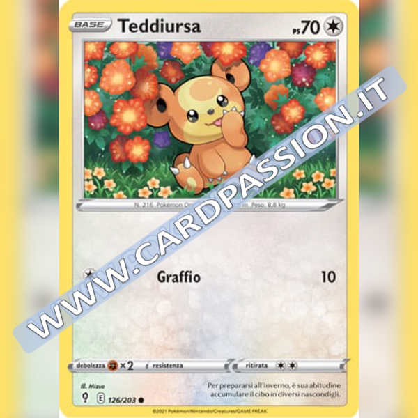 126/203 Teddiursa | Evoluzioni Eteree - Card Passion