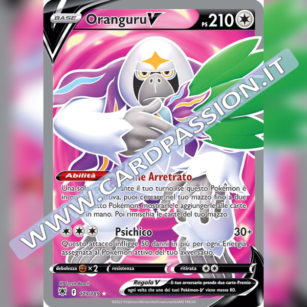 179/189 Oranguru V (Full Art) | Lucentezza Siderale - Card Passion