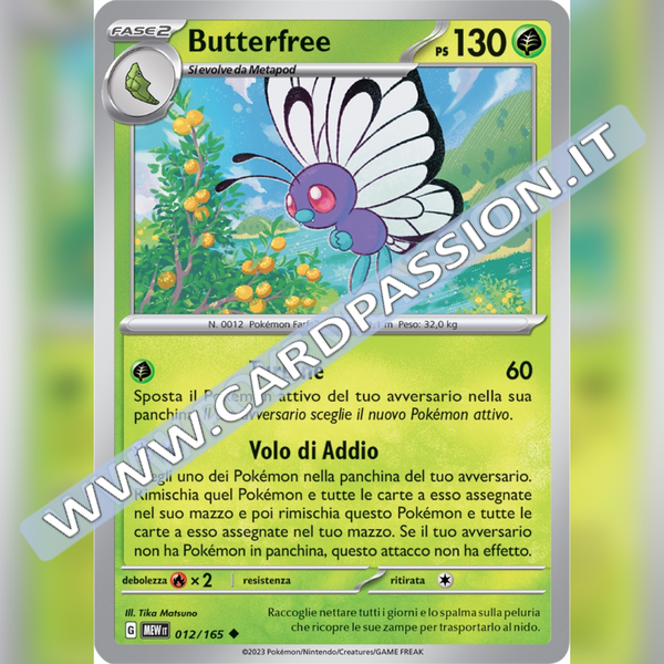 012/165 Butterfree | Scarlatto e Violetto 151