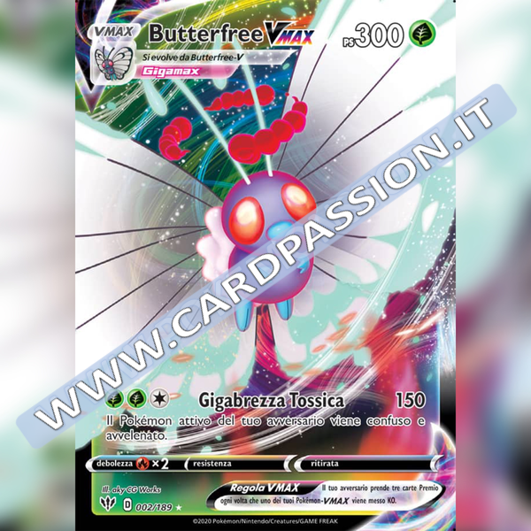 002/189 Butterfree VMax | Fiamme Oscure - Card Passion
