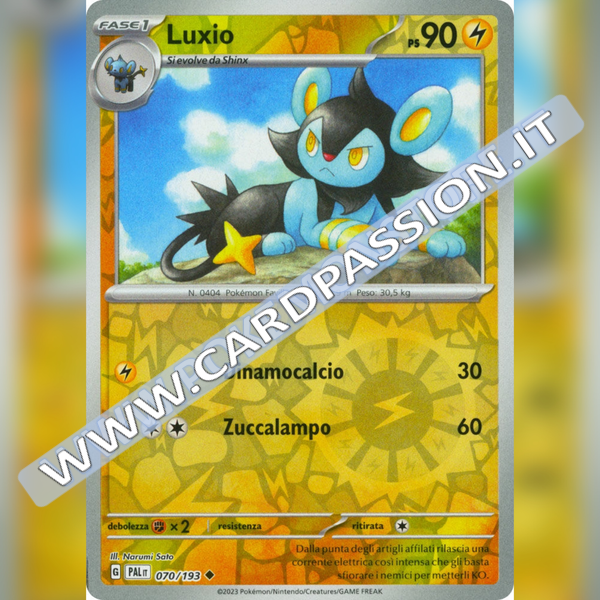 070/193 Luxio Reverse | Evoluzioni a Paldea