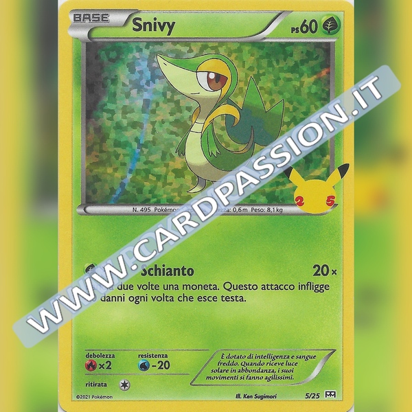 05/25 Snivy Holo | McDonald's 25esimo Anniversario - Card Passion