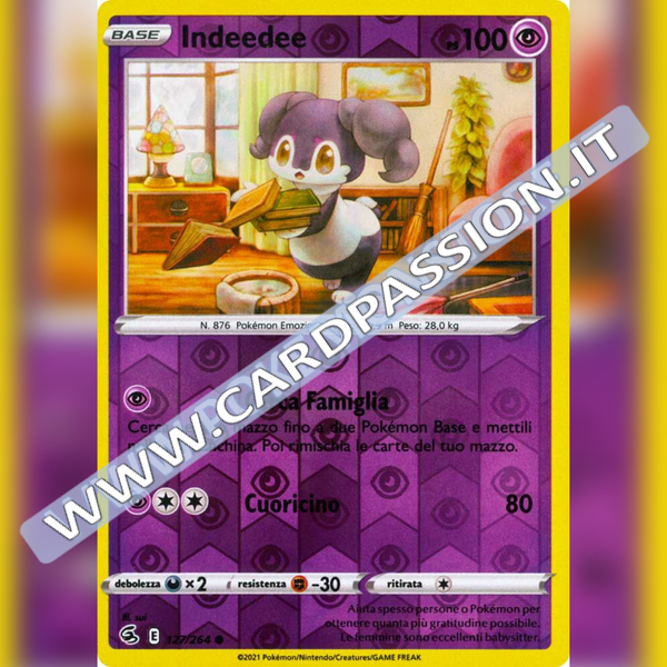 127/264 Indeedee Reverse | Colpo Fusione - Card Passion