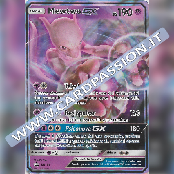 SM196 Mewtwo GX | Black Star Promo - Card Passion