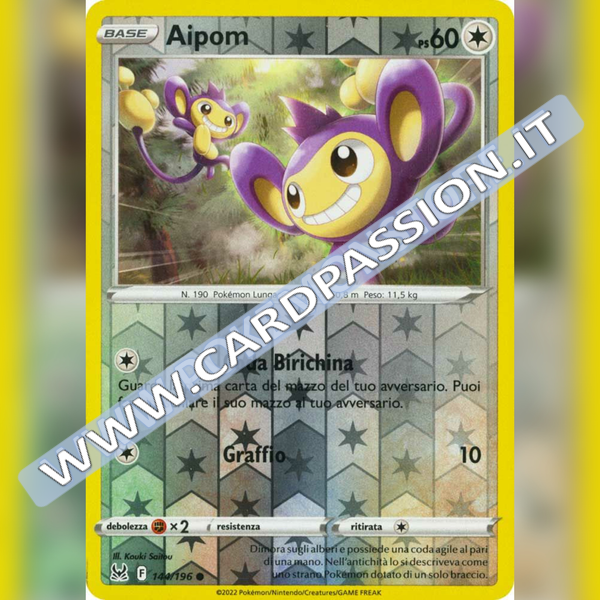 144/196 Aipom Reverse | Origine Perduta - Card Passion