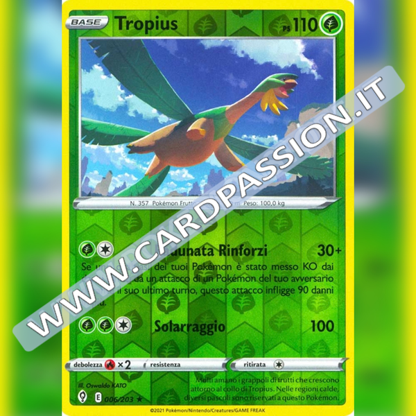 006/203 Tropius Reverse | Evoluzioni Eteree - Card Passion