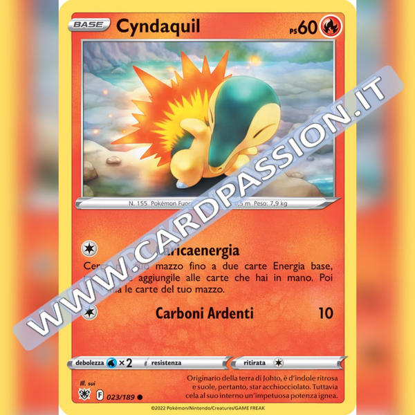 023/189 Cyndaquil Comune | Lucentezza Siderale - Card Passion