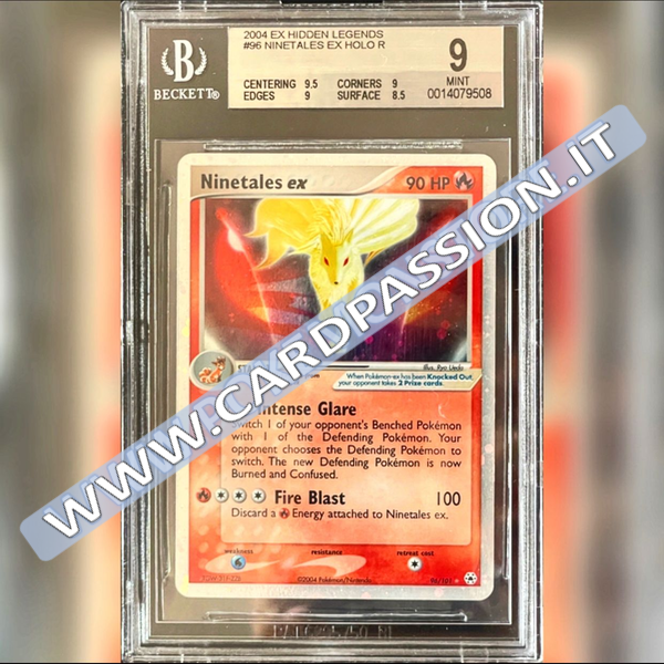 96/101 Ninetales EX | EX Hidden Legends (ENG) BGS 9 - Card Passion
