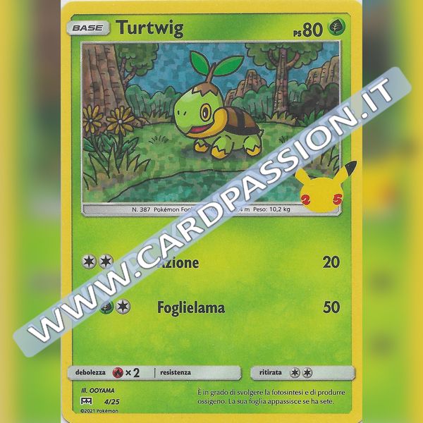 04/25 Turtwig Holo | McDonald's 25esimo Anniversario - Card Passion