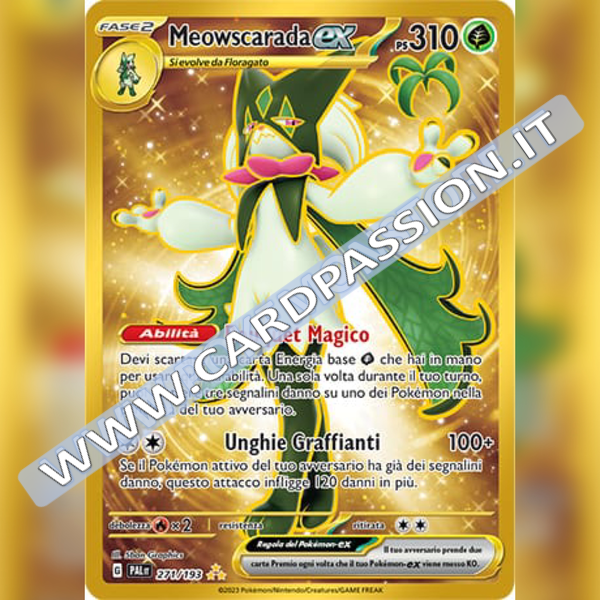 271/193 Meowscarada ex Gold | Evoluzioni a Paldea