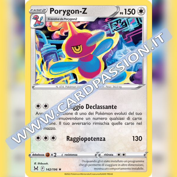 142/196 Porygon-Z | Origine Perduta - Card Passion
