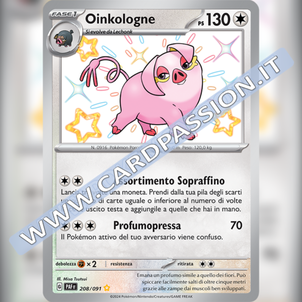 208/091 Oinkologne Shiny | Destino di Paldea