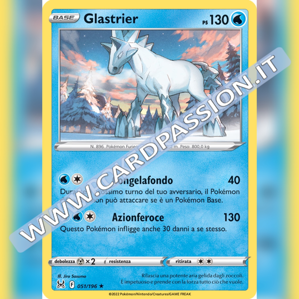 051/196 Glastrier Holo | Origine Perduta - Card Passion
