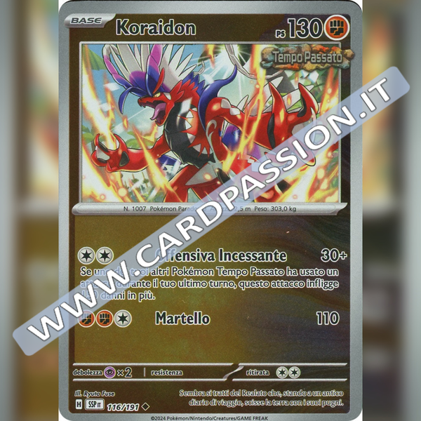 116/191 Koraidon Reverse | Scintille Folgoranti