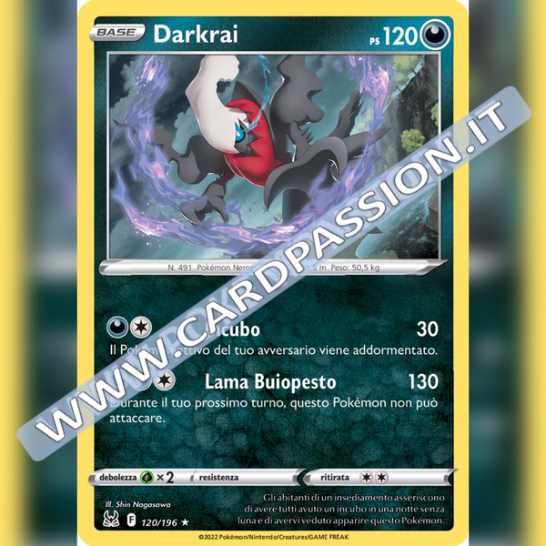 120/196 Darkrai Holo | Origine Perduta - Card Passion