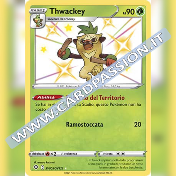 SV005/SV122 Thwackey Baby Shiny | Destino Splendente - Card Passion