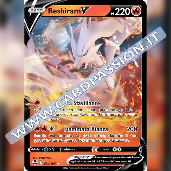 024/195 Reshiram V | Tempesta Argentata