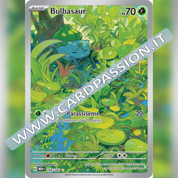 166/165 Bulbasaur Illustrazione Rara | Scarlatto e Violetto 151