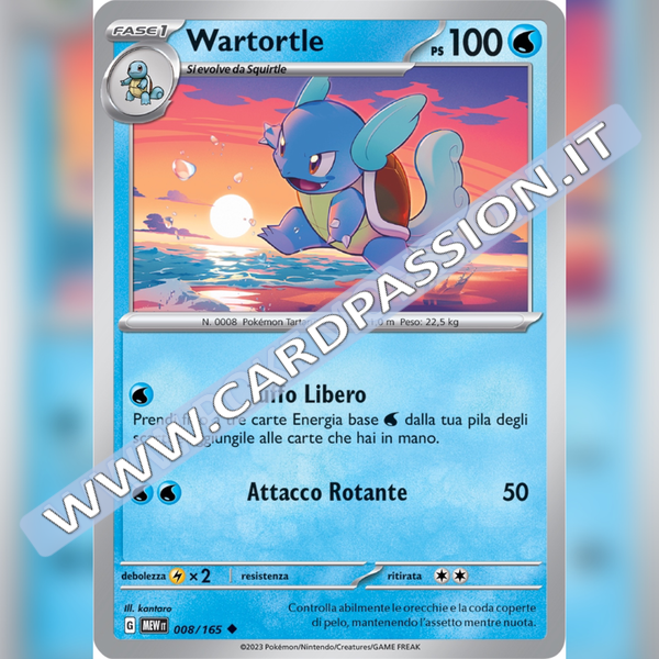 008/165 Wartortle | Scarlatto e Violetto 151