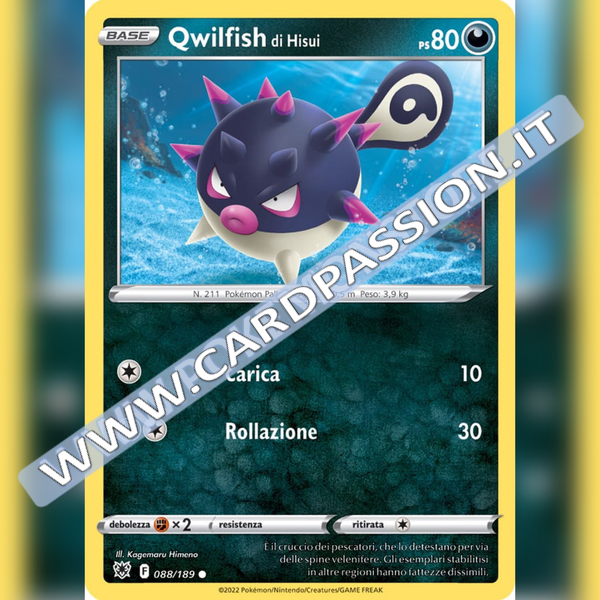 088/189 Qwilfish di Hisui Comune | Lucentezza Siderale - Card Passion
