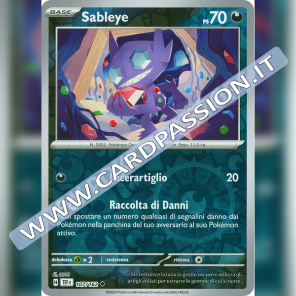 107/162 Sableye Reverse | Cronoforze