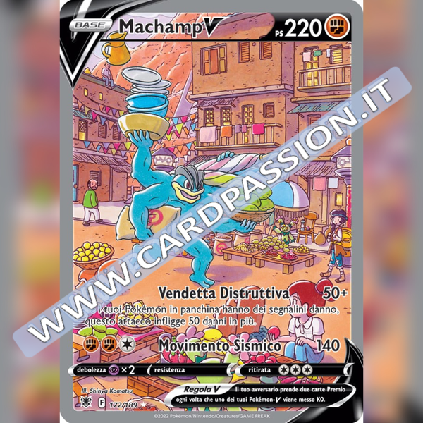172/189 Machamp V (Full Alternative Art) | Lucentezza Siderale - Card Passion