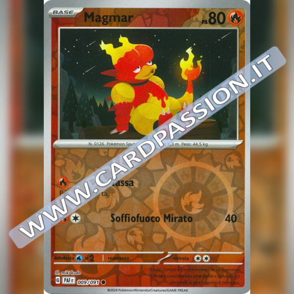 009/091 Magmar Reverse | Destino di Paldea