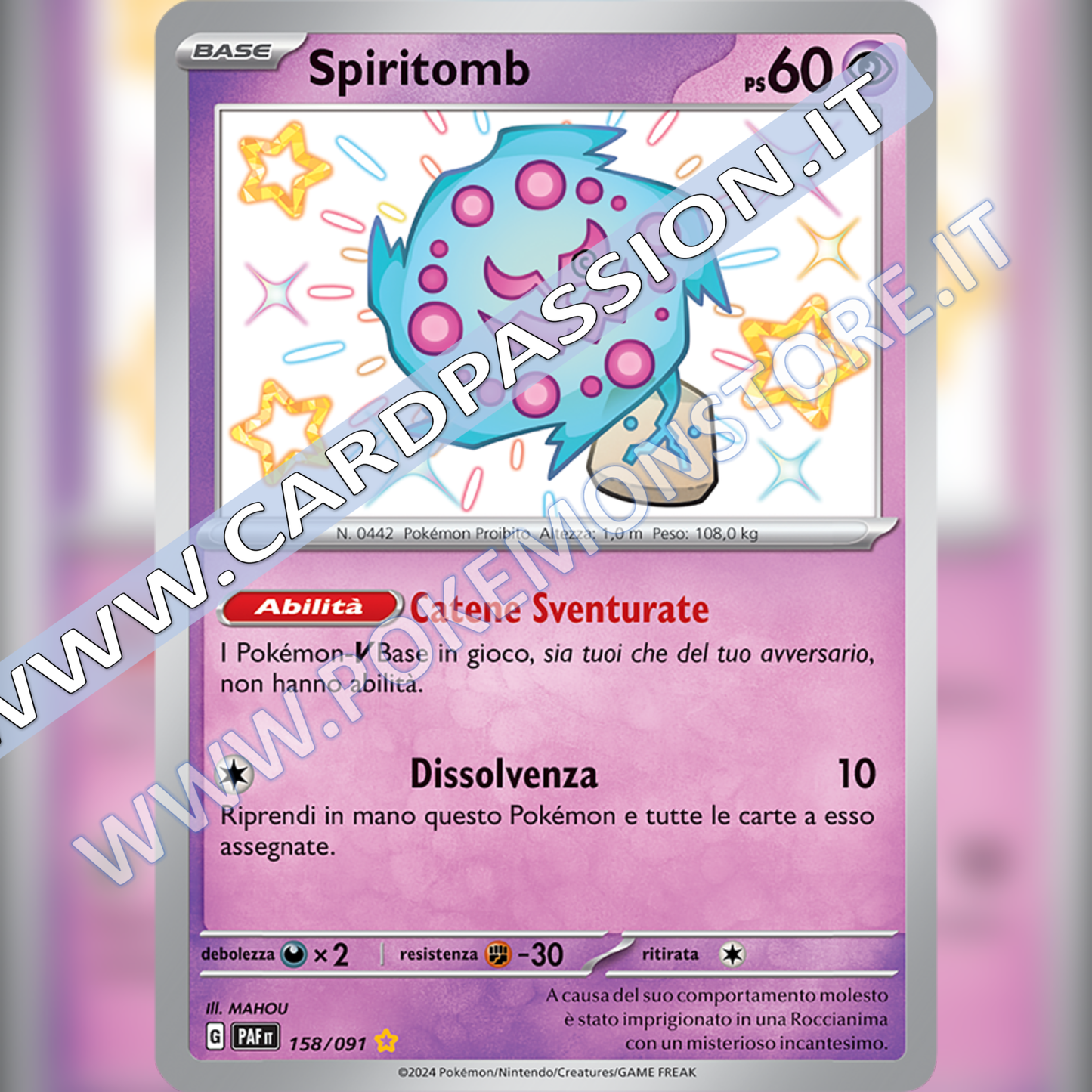 158/091 Spiritomb Shiny | Destino di Paldea