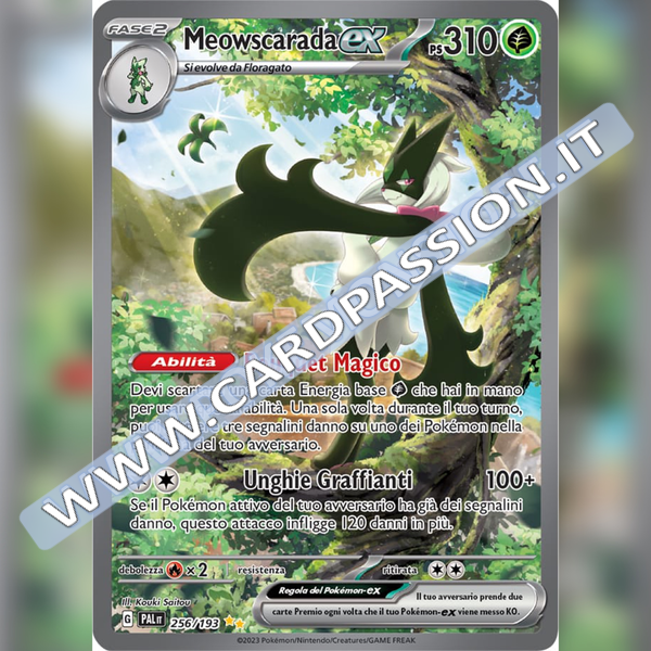 256/193 Meowscarada ex (Alternative Art) | Evoluzioni a Paldea
