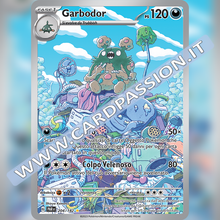 204/182 Garbodor Illustrazione Rara | Paradosso Temporale