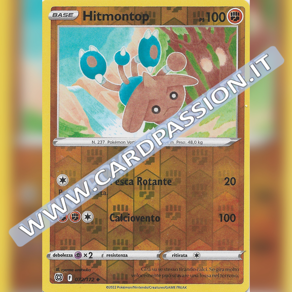 072/172 Hitmontop Reverse | Astri Lucenti - Card Passion