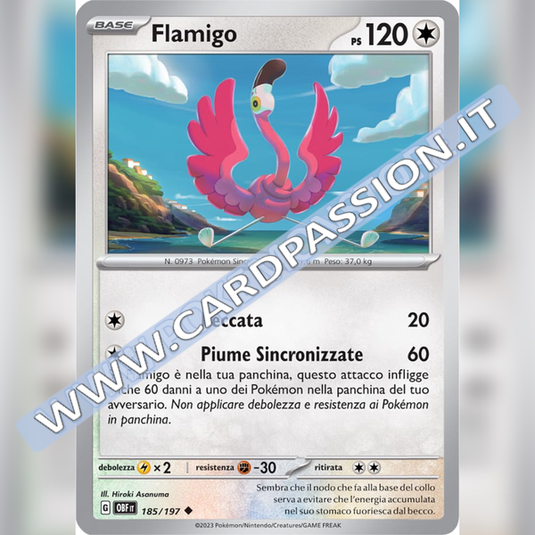 185/197 Flamigo | Ossidiana Infuocata