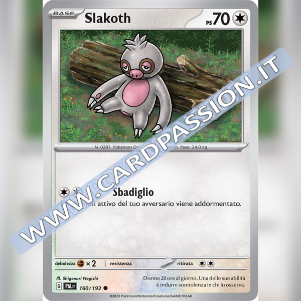 160/193 Slakoth | Evoluzioni a Paldea