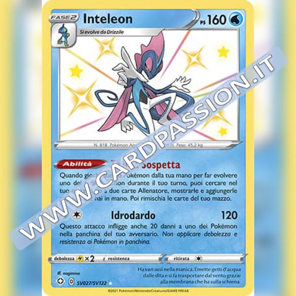 SV027/SV122 Inteleon Baby Shiny | Destino Splendente - Card Passion