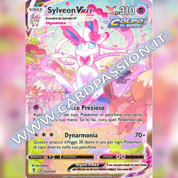 212/203 Sylveon VMax (Alternative) | Evoluzioni Eteree - Card Passion