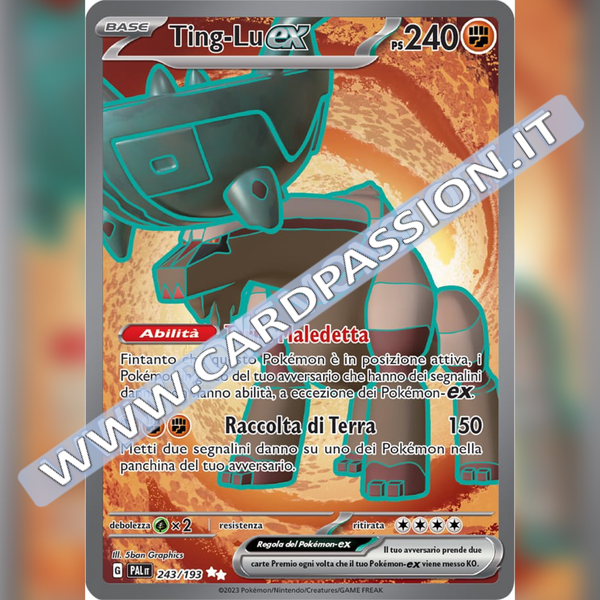 243/193 Ting Lu ex (Full Art) | Evoluzioni a Paldea