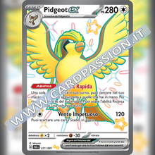 221/091 Pidgeot ex Ultra Shiny | Destino di Paldea