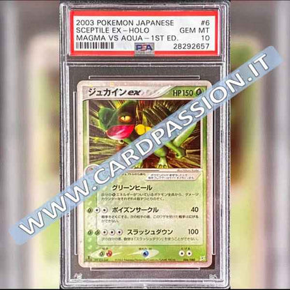 006/080 Sceptile EX 1st Ed. Magma Vs Aqua PSA 10