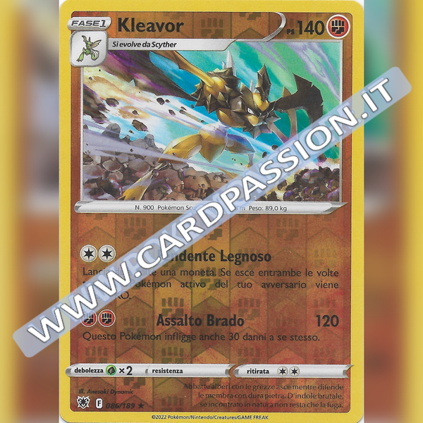 086/189 Kleavor Rara Reverse | Lucentezza Siderale - Card Passion