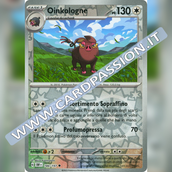 184/197 Oinkologne Reverse | Ossidiana Infuocata