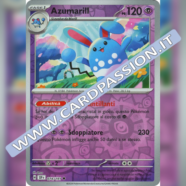 074/191 Azumarill Reverse | Scintille Folgoranti
